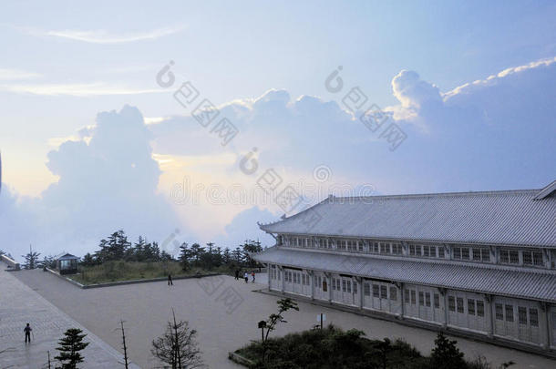 峨眉山山顶全景