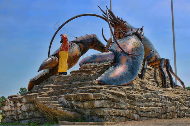 巨型龙虾雕像
