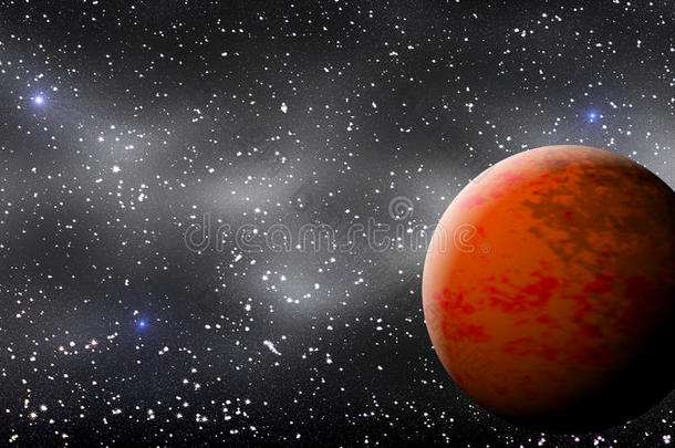 火星红色星球场景