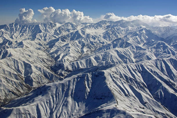 崎岖的阿富汗山脉