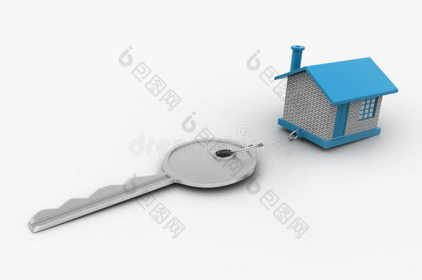 家和钥匙，<strong>房子出租</strong>的概念