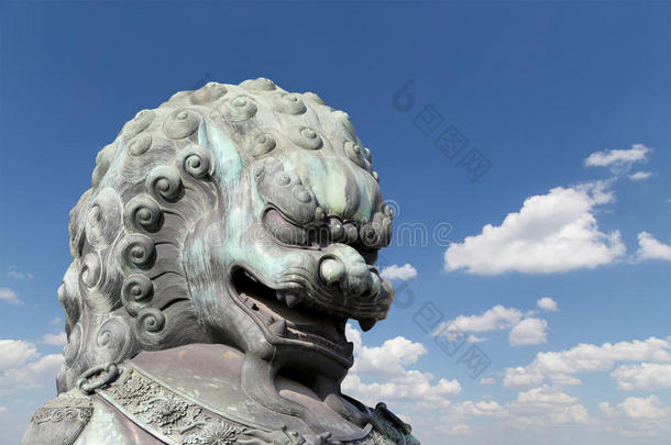 中国北京紫禁城铜像