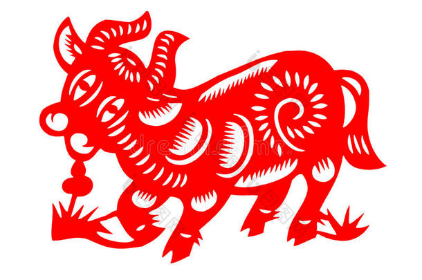 中国<strong>剪纸牛</strong>