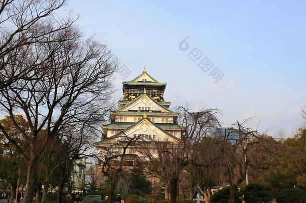 日本大阪的大阪城堡