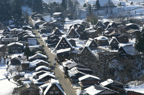 日本白川<strong>浩</strong>县Gasho zukuri村的观点