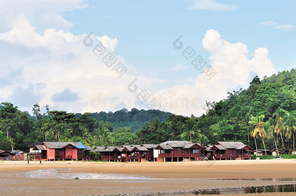 海滩小屋木屋珍爱海岸