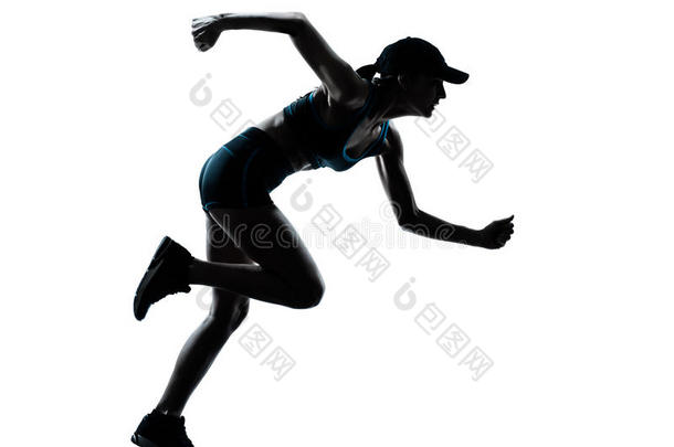 女跑步者慢<strong>跑鞋</strong>廓形