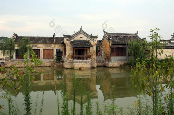 安徽省一个古老的村庄，中国