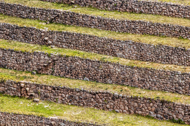 秘鲁，马里，古印加圆形梯田。可能有印加农业实验室