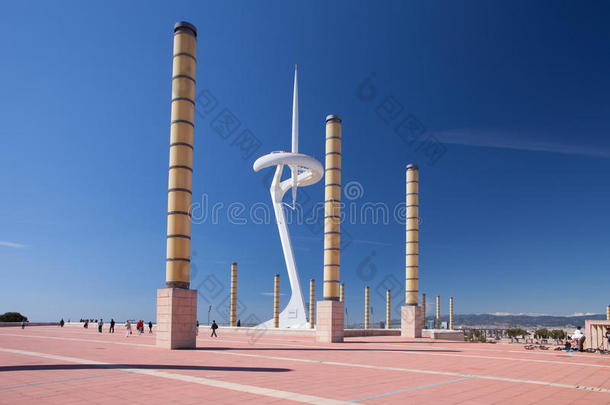 巴塞罗那，西班牙，巴塞罗那奥林匹克体育场命名为刘易斯公司