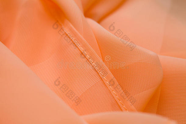 粉色，三文鱼丝，柔软的<strong>彩色</strong>纺织品，优雅的<strong>波纹</strong>材料