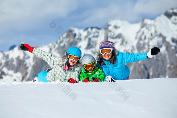 滑雪，冬天，下雪，滑雪者
