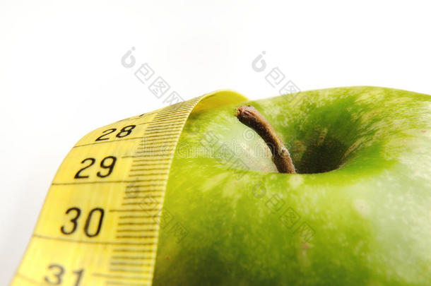 健康生活的苹果和卷尺3