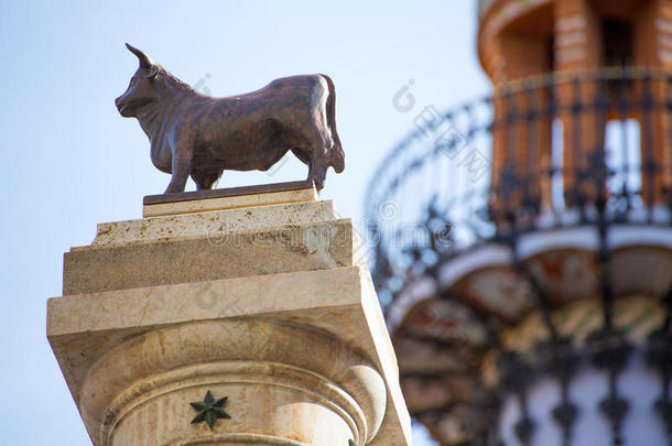 西班牙卡洛斯卡斯特阿拉贡特鲁埃尔都灵雕像广场