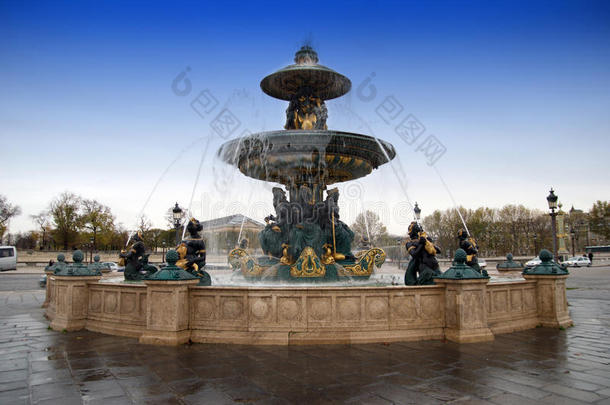 巴黎协和广场喷泉