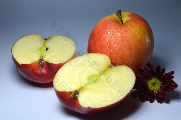 苹果的水果，酥脆，美味，水果。自然。