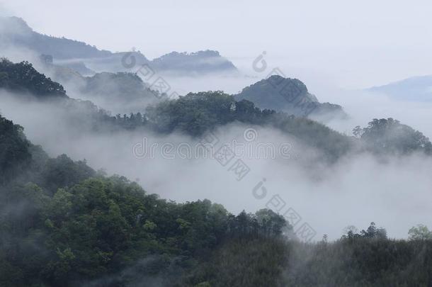 雾和山的变幻莫测。