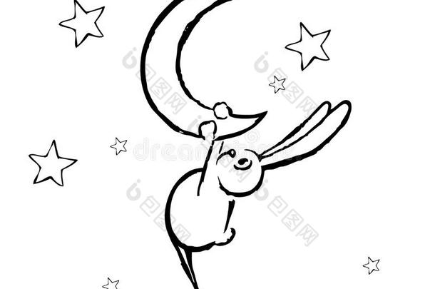 兔子和月亮