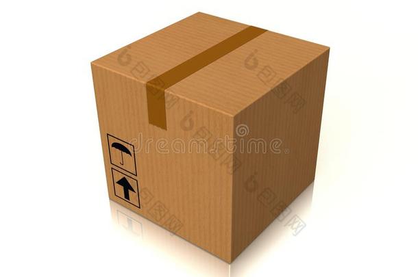 3d图形，送货包装，快速，准时，免费运输，包装盒