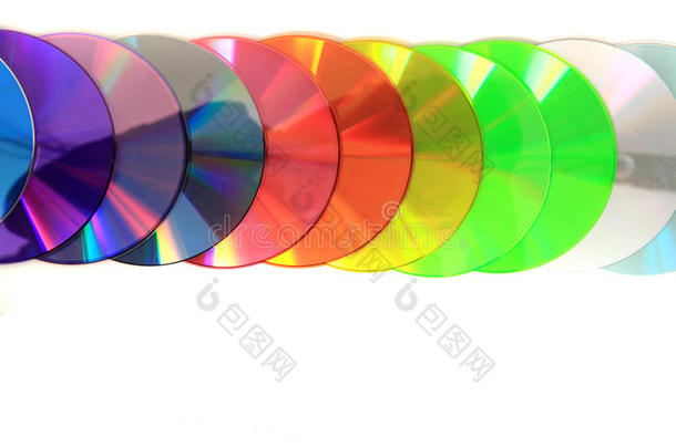 彩色（彩虹）cd和dvd媒体
