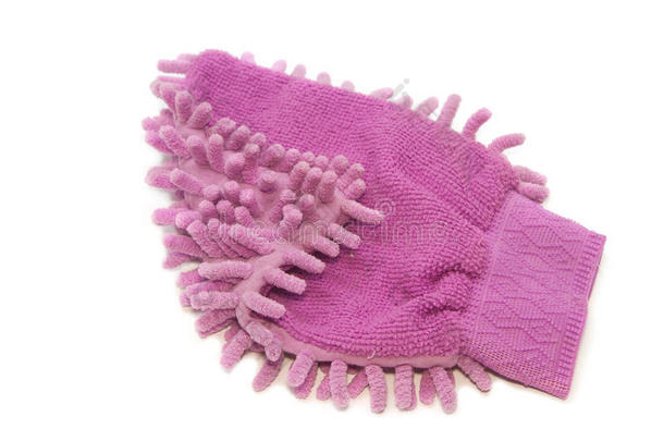 紫色洗车手套超细纤维