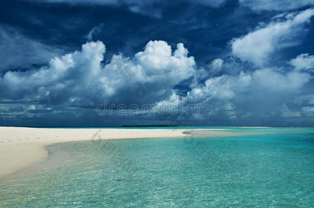 马尔代夫美丽的沙滩