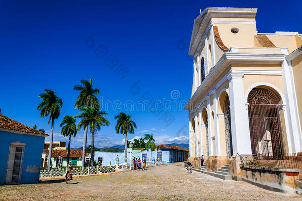 特立尼达<strong>主广场</strong>，古巴小镇典型景观