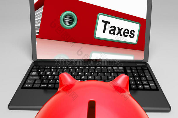税收笔记本电脑意味着在线支付应缴税款