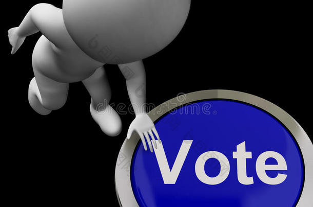 投票按钮显示投票选举或选择