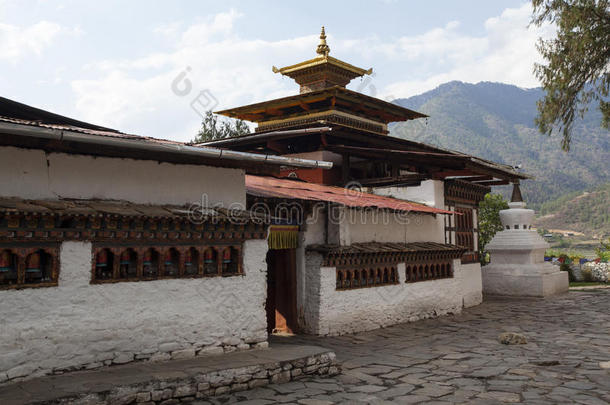 亚洲不丹东部帕罗谷的kyichu lhakhang寺