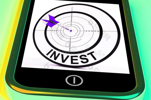 投资智能手机向投资者展示并在线投资