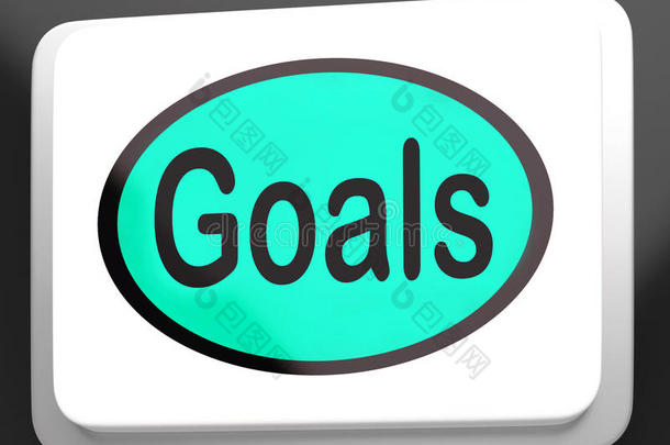 目标按钮显示目标、目标或愿望