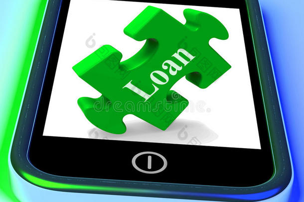 贷款智能手机意味着金融信贷或抵押贷款
