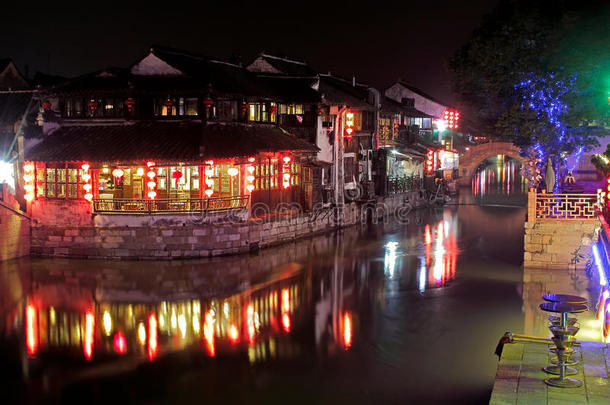 中国古代建筑夜景