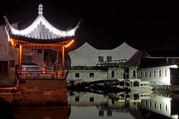 中国古代建筑夜景