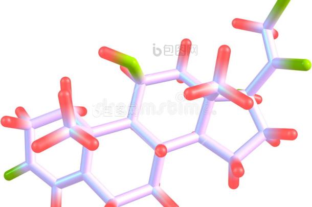 氢化可的松分子结构图片-包图网企业站