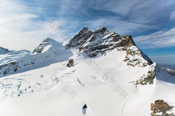 少女峰，瑞士阿尔卑斯山高山雪山的一部分