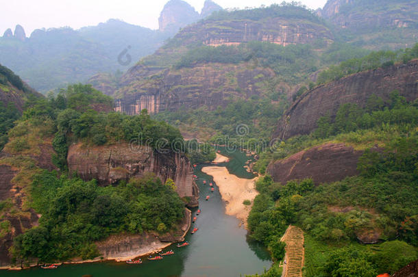 武夷山九曲河漂流