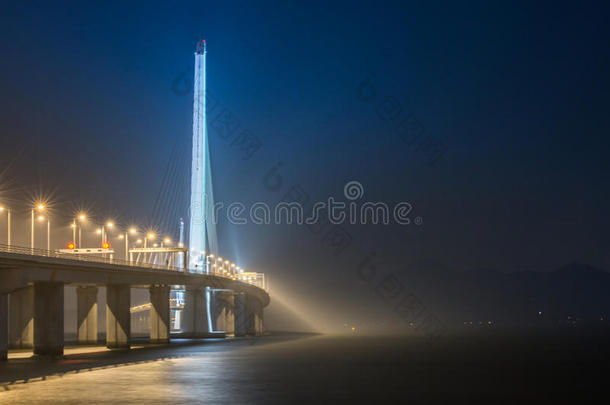 深圳湾大桥之夜