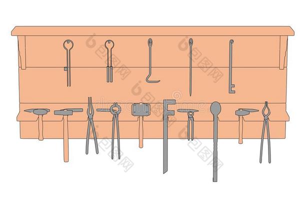 铁匠工具架