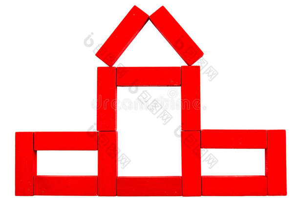 木制玩具红房子
