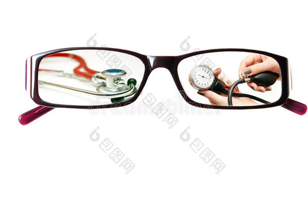 以医学为主题的眼镜图片