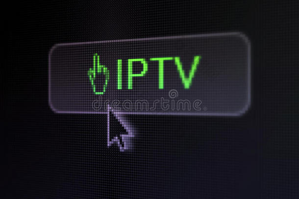网络开发概念：iptv和鼠标光标在数字按钮背景上