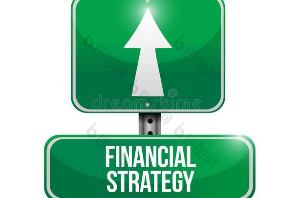 财务战略标志插图设计