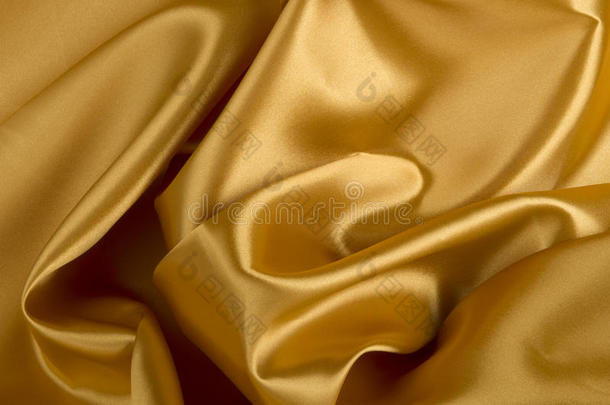 金色缎子或丝绸背景