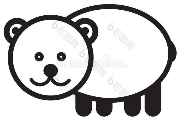 可爱的动物熊-插图