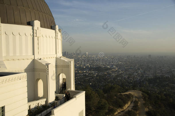 从洛杉矶<strong>格里菲斯</strong>天文台俯瞰。