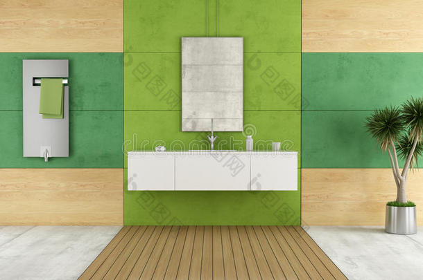 绿色现代卫浴