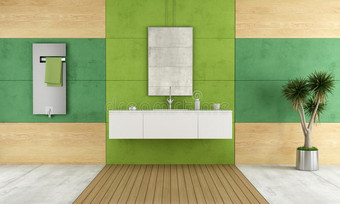绿色现代卫浴图片