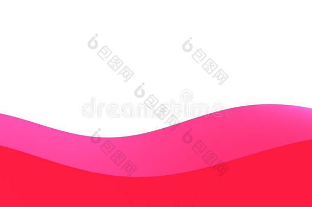 曲线金属柔和的粉红色红色